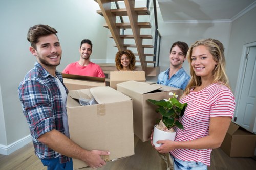 Professional movers handling a property relocation in Chelsea