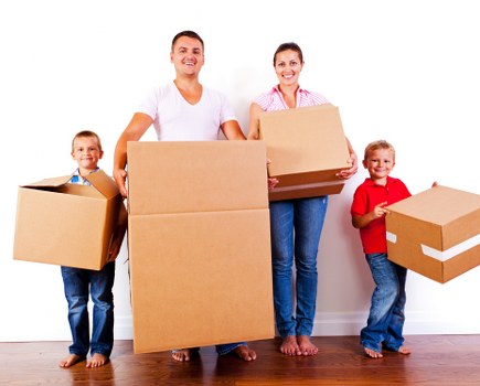 Careful loading of boxes and furniture for a Chelsea removal service