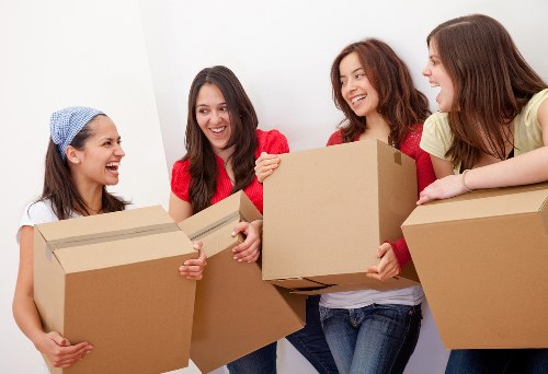 Careful loading of sofas and cabinets for a Chelsea relocation