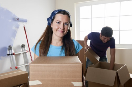 Secure loading of items into a removal van in Chelsea