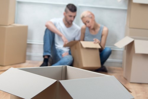 Furniture being moved safely from a Chelsea townhouse or apartment