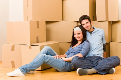 Furniture pick-up service for a Chelsea home with bulky items ready for collection