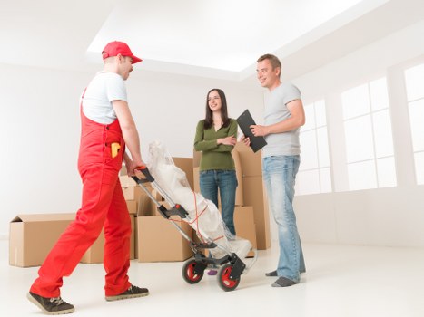Residential packing materials prepared for a flat or house move in Chelsea