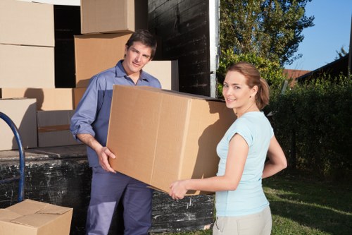 Customer booking a removal van service with schedule details